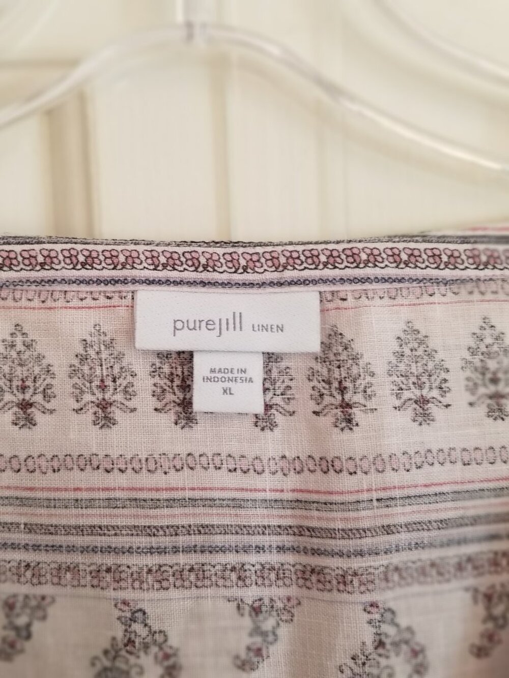 PURE JILL LINEN long sheer dress XL - Picture 9 of 9